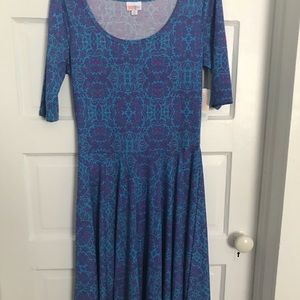 Comfortable Blue Lula Roe dress!!